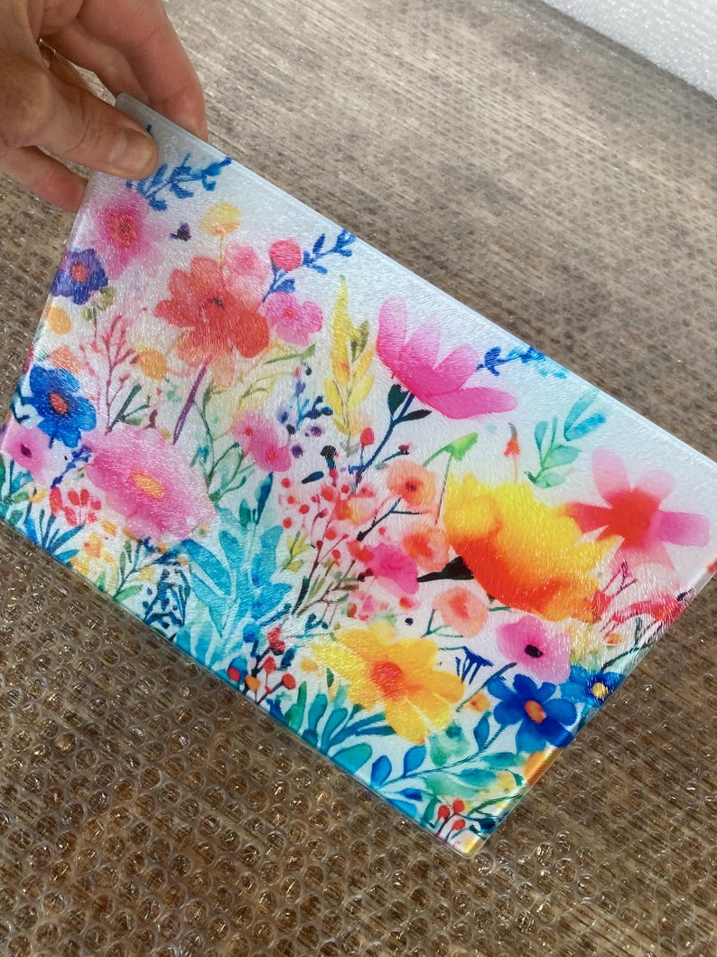 Wildflower Glass Worktop saver