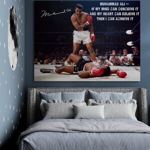 Muhammad Ali vs Sonny Liston Canvas Art Print