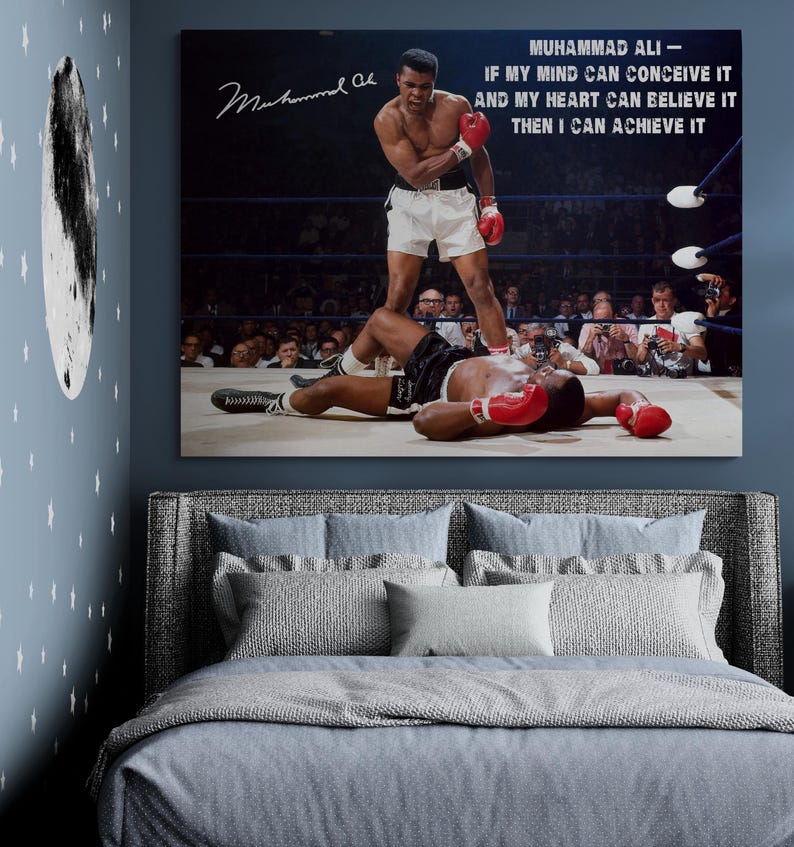Muhammad Ali vs Sonny Liston Canvas Art Print