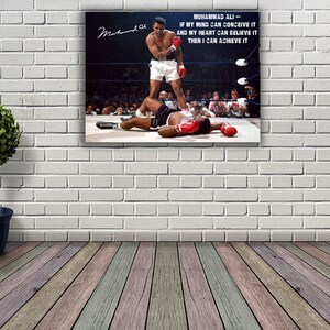 Muhammad Ali vs Sonny Liston Canvas Art Print