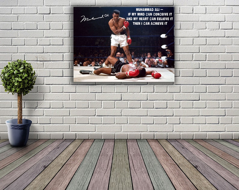 Muhammad Ali vs Sonny Liston Canvas Art Print