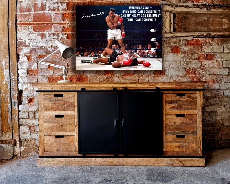 Ali vs Liston on canvas