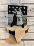 Handcrafted Square Personalised Photo Rock Slate - Custom Photo Gift Idea for all occasions