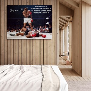 Muhammad Ali vs Sonny Liston Canvas Wall Art Print