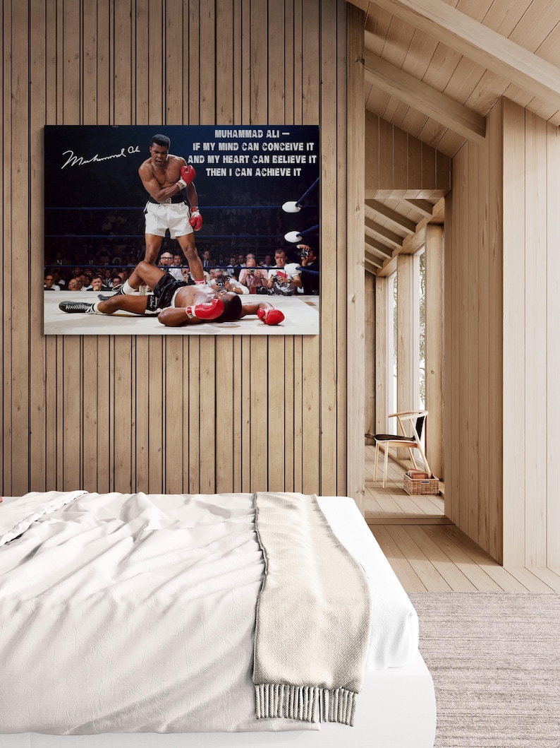 Muhammad Ali vs Sonny Liston Canvas Wall Art Print