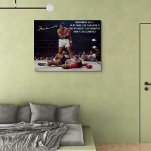 Muhammad Ali vs Sonny Liston Canvas Poster Print