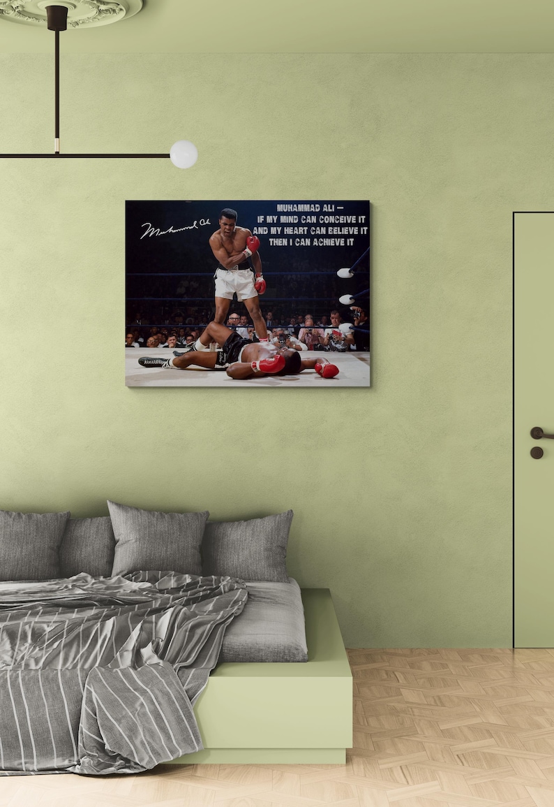 Muhammad Ali vs Sonny Liston Canvas Poster Print