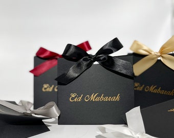 Eid Mubarak Gift Box Eid Mubarak Candy Packaging Boxes Muslim Islamic Festival Bag Family Dinner Party Favors Decoration Supply