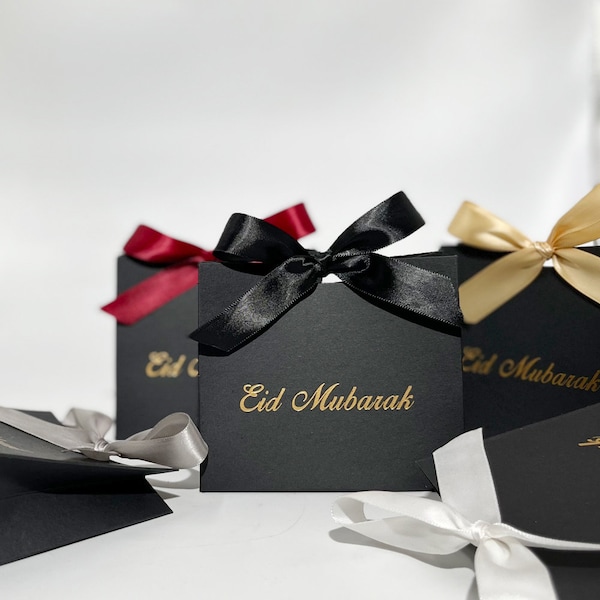 Eid Mubarak Gift Box Eid Mubarak Candy Packaging Boxes Muslim Islamic Festival Bag Family Dinner Party Favors Decoration Supply