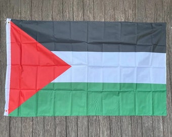 Grand drapeau palestinien, bannière palestinienne de Gaza en Polyester