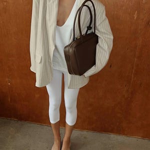 Burgundy Leather Crossbody Bag – Bordeaux Leren Schoudertas – Italian Leather Office Bag – Everyday Leather Handbag