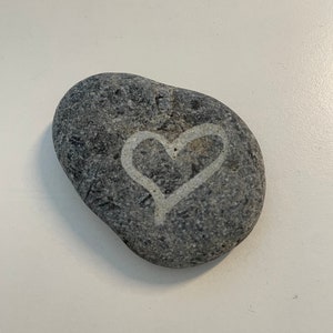 Small memorial stone, comfort stone, talisman, life stone, palm stone, natural stone, size 30-50 mm #NEW - Your own handwriting can be reproduced - New#
