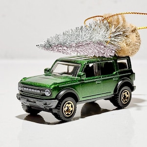 1:64 2021 Ford Bronco Christmas Ornament Ford Truck Diecast Hotwheels Stocking Stuffer Gift for Bronco Lover Ford Toy Truck
