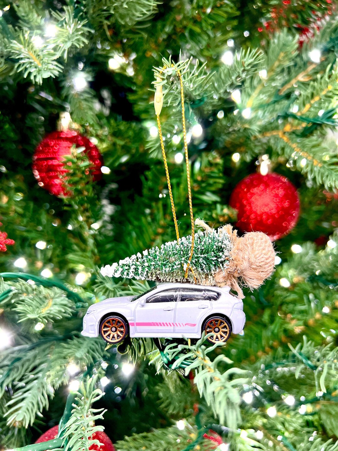 1 64 Subaru WRX STI Hatchback JDM Christmas Ornament Hotwheels Stocking