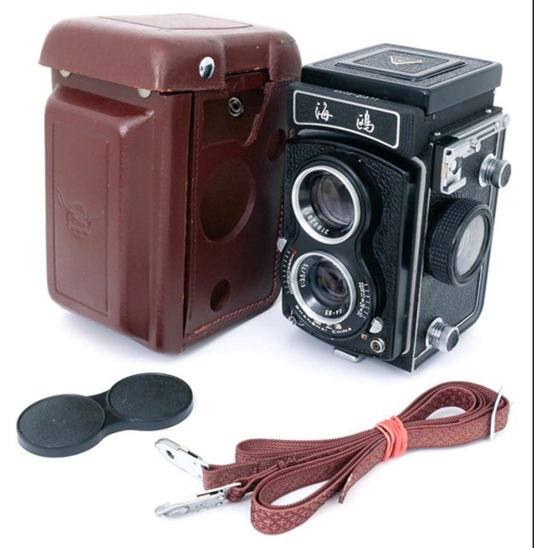 Vintage Seagull 4A-103 120 Film TLR Camera w/ Haiou 75mm F3