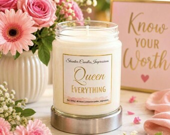 Set de regalo de velas de soja con frases motivacionales: un lujoso kit de autocuidado.