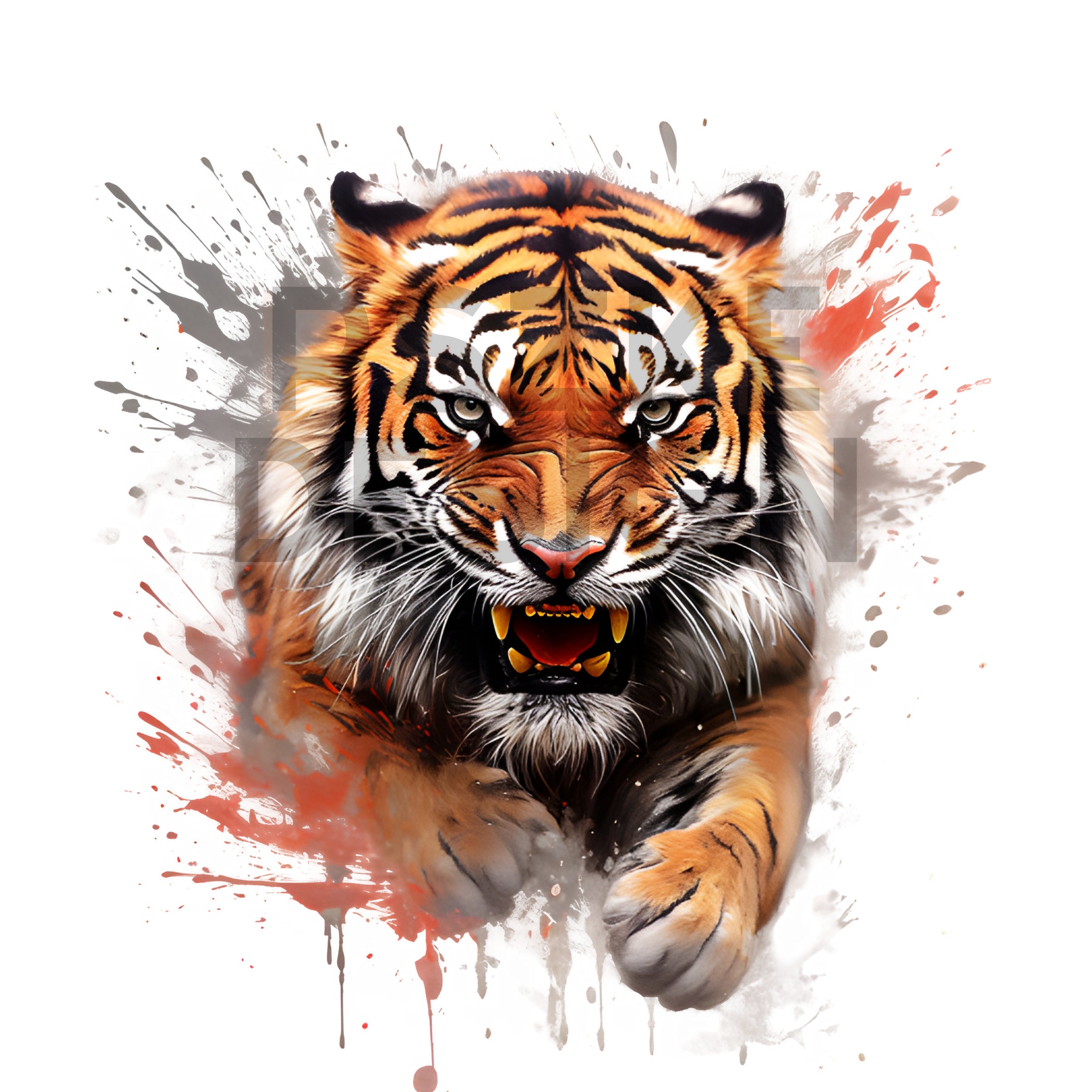 Tiger T-Shirt Designs - Designs For Custom Tiger T-Shirts - Free