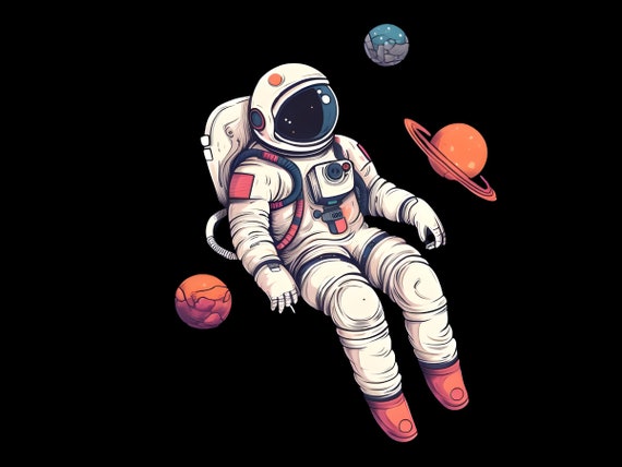 Spaceman Astronaut No Background Applicable to any context great for print  on demand Merchandise 27291149 PNG