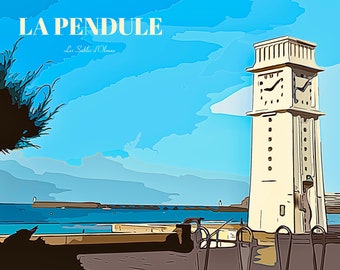 AFFICHE "LA PENDULE" les sables d'olonne