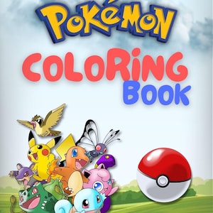 Whimsical Pokémon-Inspired Coloring Book: Instant Digital Download