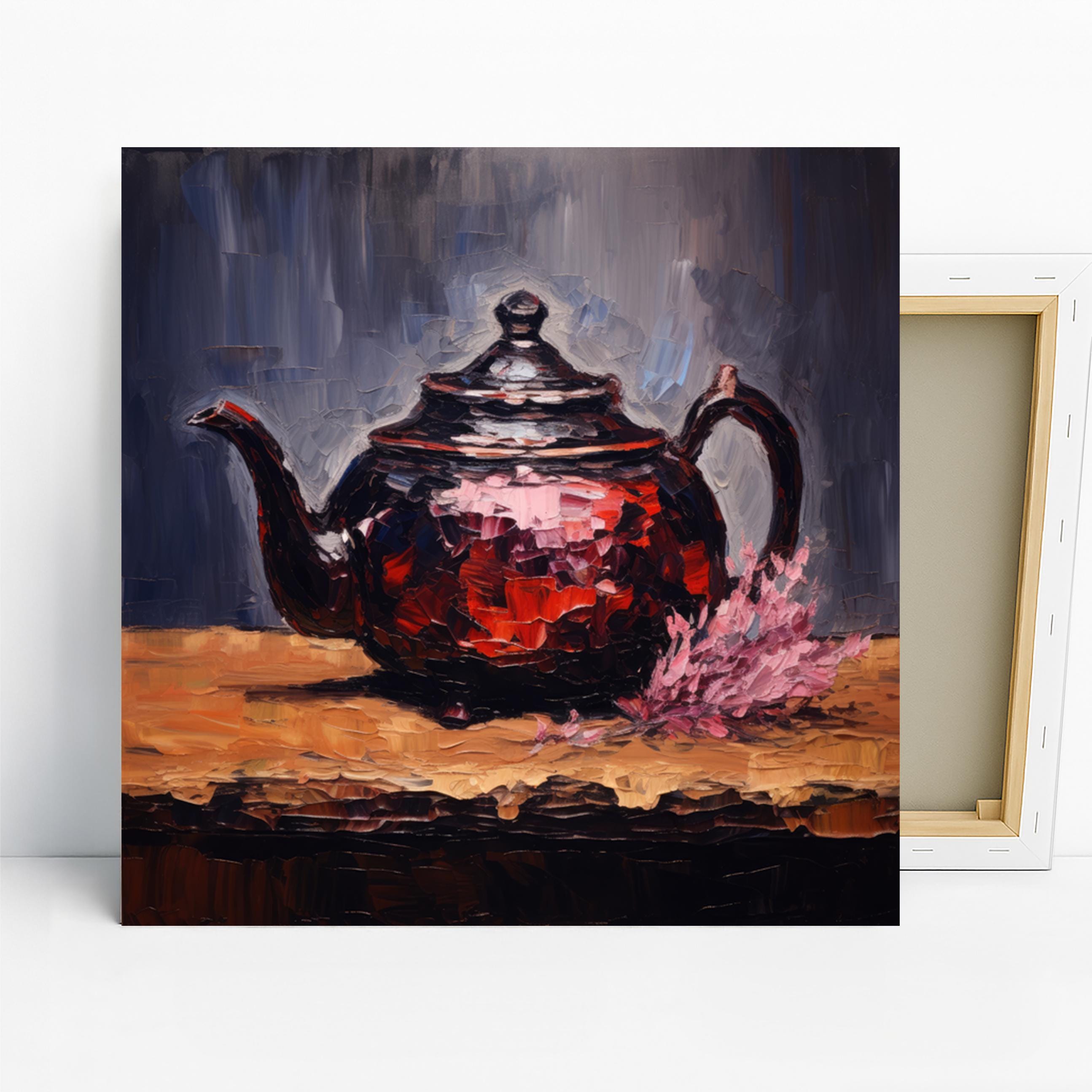 Teapot Art, Canvas or Poster, Still Life Traditional Decor