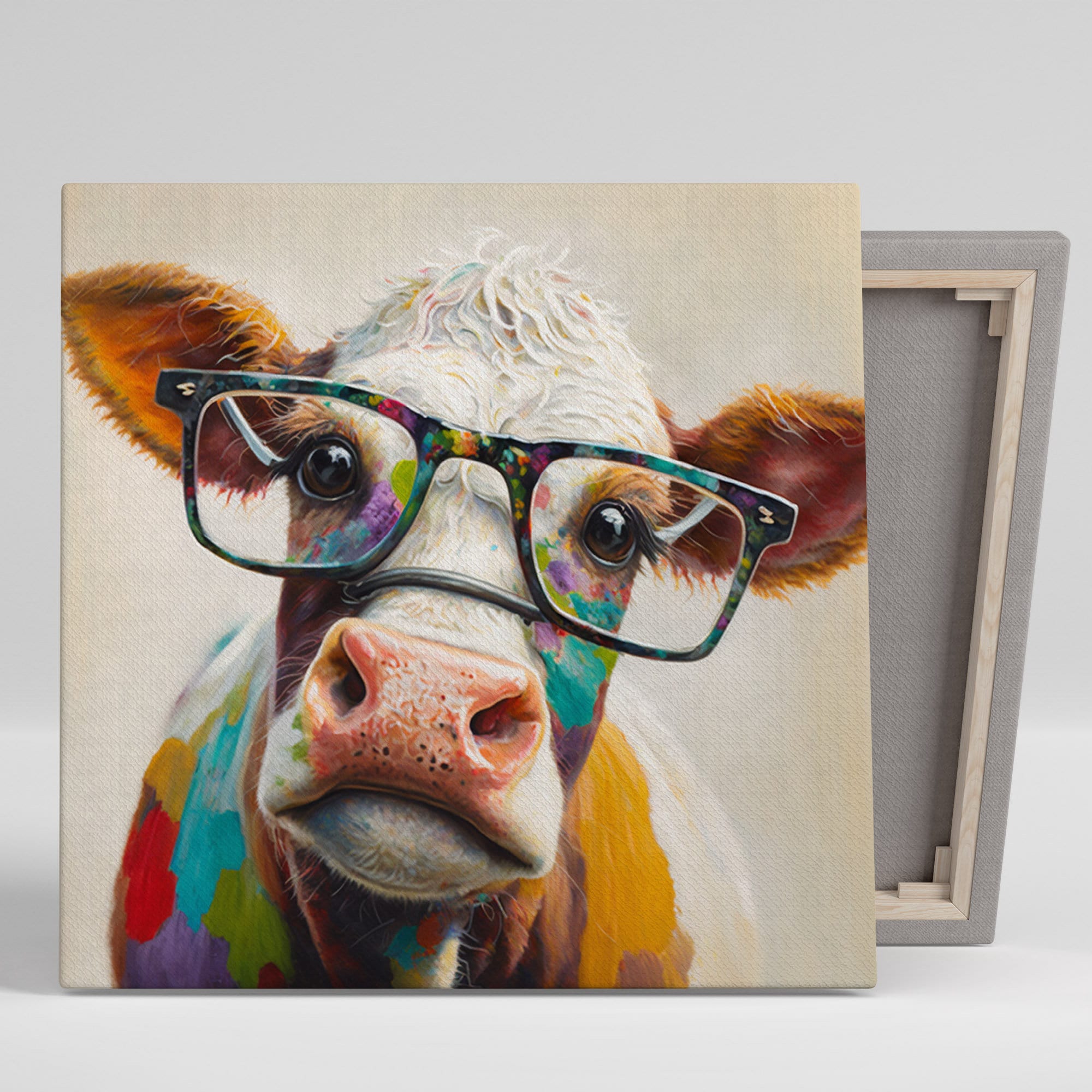 Abstract Cow Wall Art, Canvas or Poster, the Majestic Cow , A