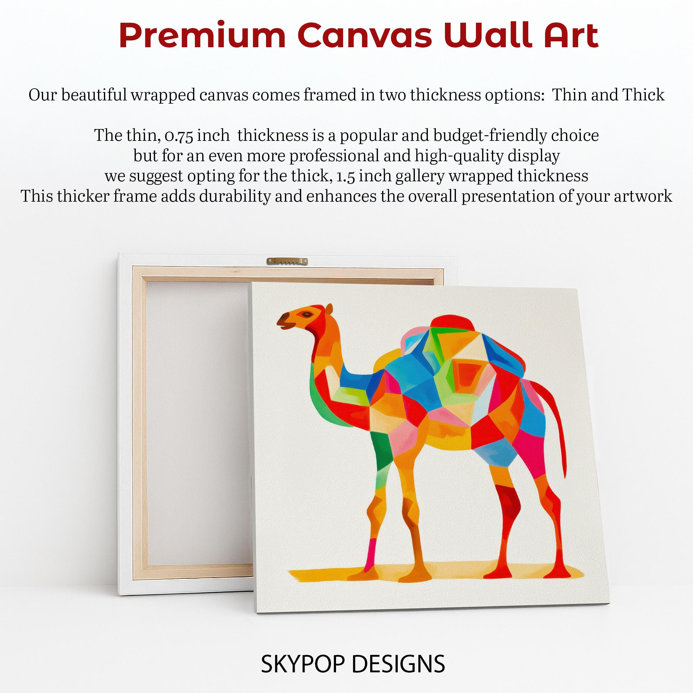 Camel Art, Canvas or Poster, Modern Bohemian Contemporary Decor, Living ...