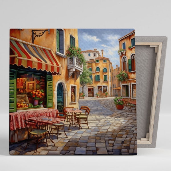 Italian Cafe Wall Decor, Canvas Or Poster, Italian Cafe Decor, Kitchen Decor, Living Room Decor, Foodie Art, Cafe Wall Hanging