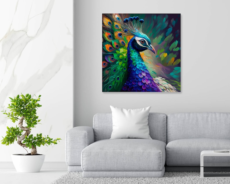 Peacock Wall Art Peacock Decor Peacock Home Decor Peacock Etsy