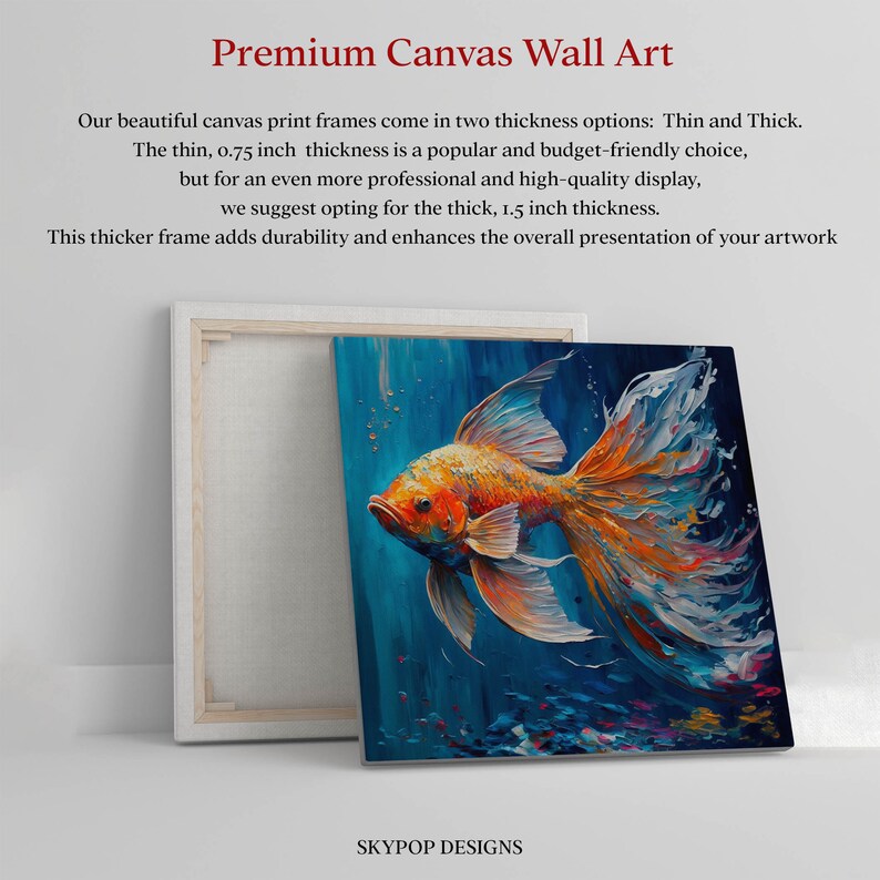 Goldfish Art Aquarium Fish Wall Art Fancy Goldfish Common Etsy