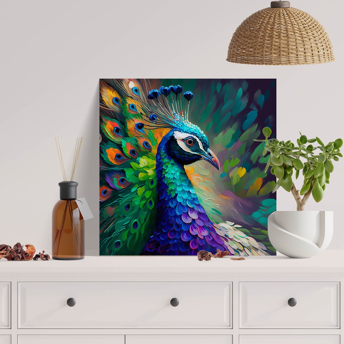 Peacock Wall Art Peacock Decor Peacock Home Decor Peacock Etsy