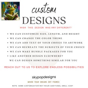Frog Art, Poster or Canvas, Whimsical Pop Art Decor, Living Room Childrens Room Office Wall Art, Multicolor Green Blue Yellow immagine 11