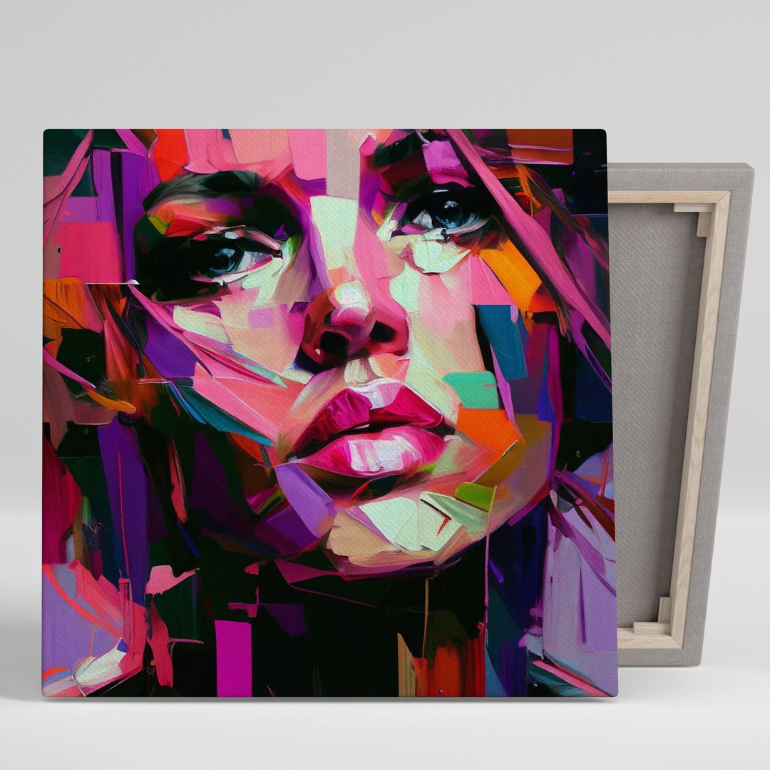 Abstract Wall Art, Canvas or Poster, Living Room Decor , Colourful