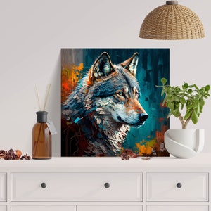 Wolf Wall Decor Wolf Art Print Wolf Home Decor Wolf-themed - Etsy