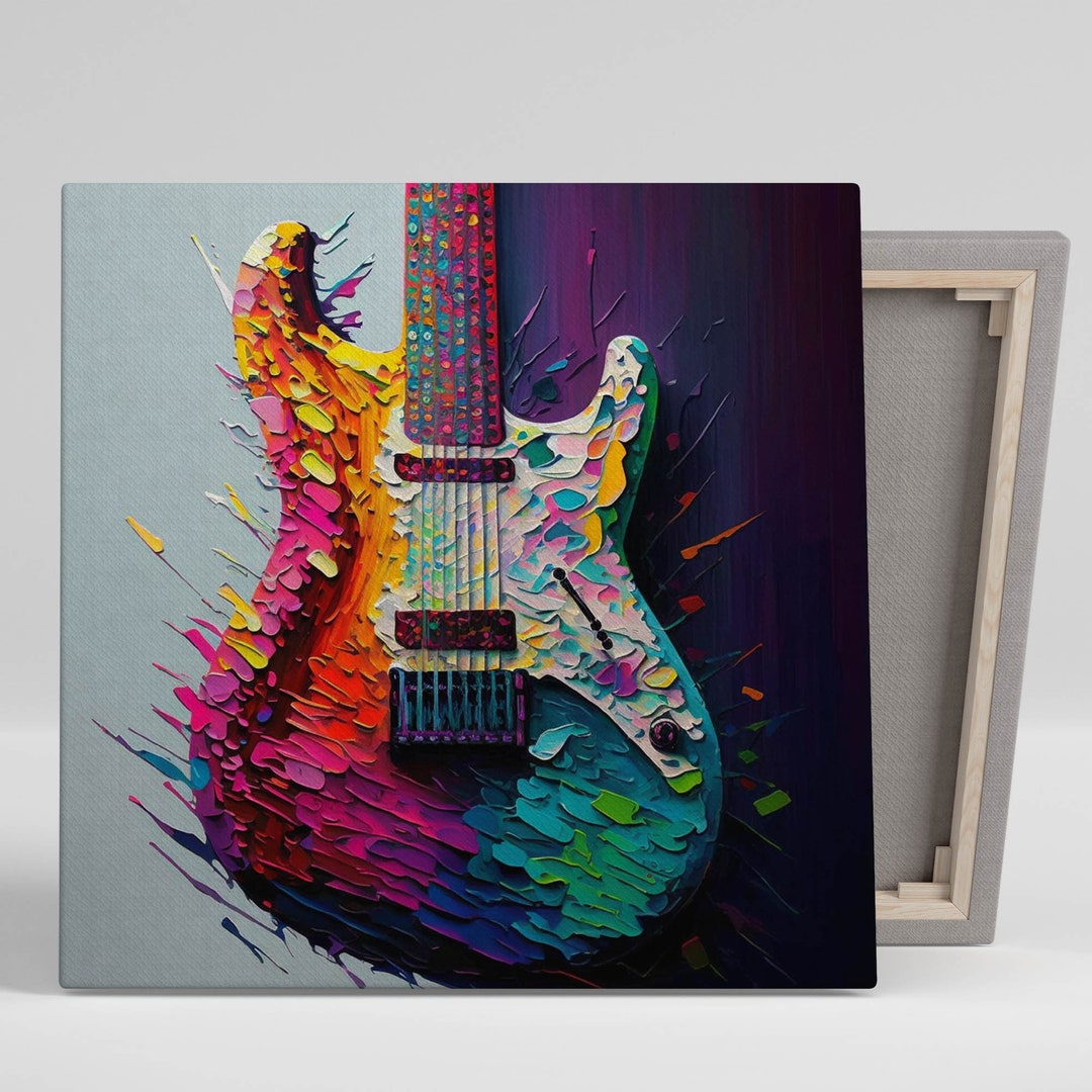 Guitar Wall Art, Canvas or Poste, Guitar Wall Decor, Music Home Decor