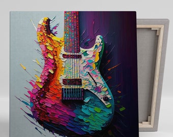 Guitar Wall Art, Canvas Or Poste, Guitar Wall Decor, Music Home Decor, Music Wall Art,Guitar-Themed Decor, Music-Inspired Wall Art
