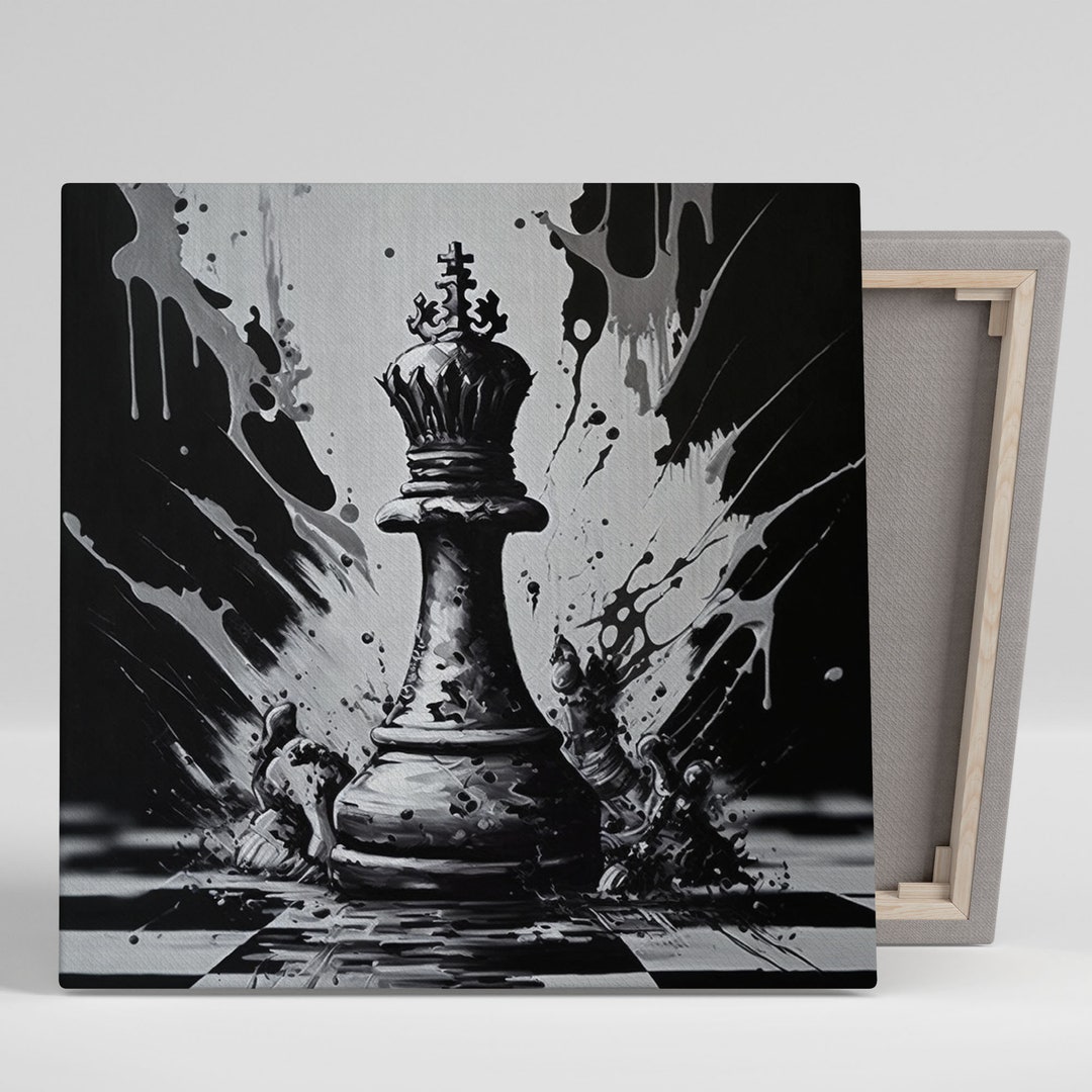 Let'S Play Chess Immortal Game Portrait Poster &amp; Canvas Gift For  Friend Family Birthday G in 2023