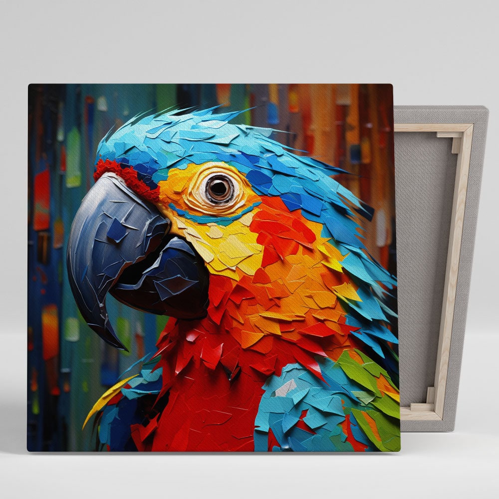 Parrot Wall Decor, Canvas Or Poster, Parrot Wall Art, Parrot Wall Hanging, Parrot Decor, Animal Decor, Living Room Decor, Home Decor