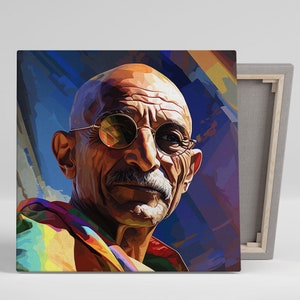Gandhi Wandkunst, Leinwand oder Poster, Inspirational Decor, Wohnzimmer Dekor, Wohnkultur Wisdom Wandkunst, Gandhi Wandbehang, Motivationskunst