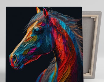 Horse Wall Art, Canvas Or Poster Abstract Horse, Horse Room Decor, Horse Gallery Wall, Horse Photography, Horse Print, Horse Poster