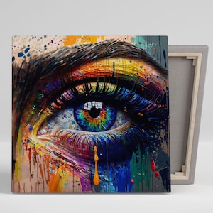 Abstract Eye Wall Decor, Canvas Or Poster, Eye Art, Abstract Art, Abstract Eye Wall Art , Eye Wall Hanging, Abstract Eye Art
