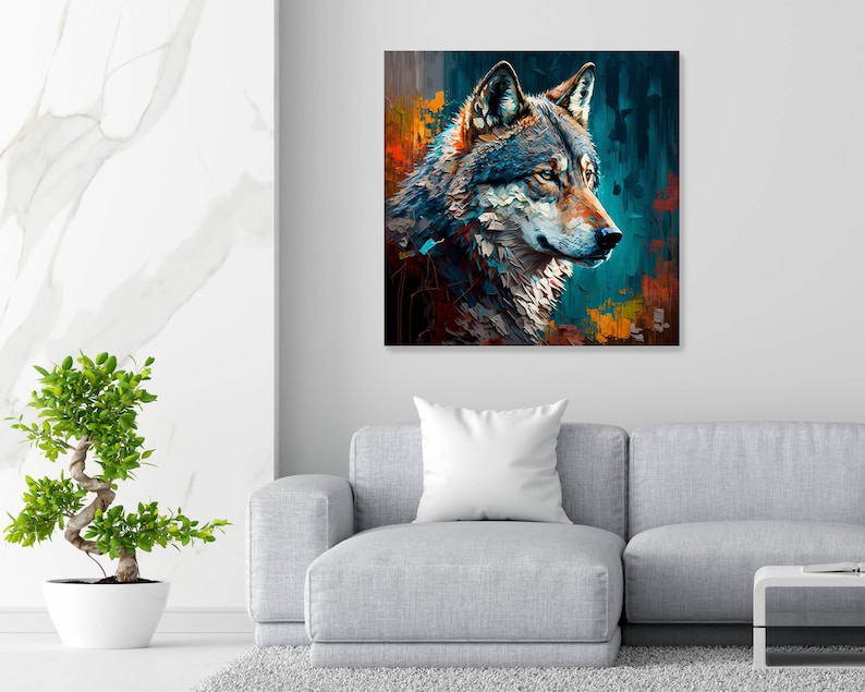 Wolf Wall Decor Wolf Art Print Wolf Home Decor Wolf-themed - Etsy