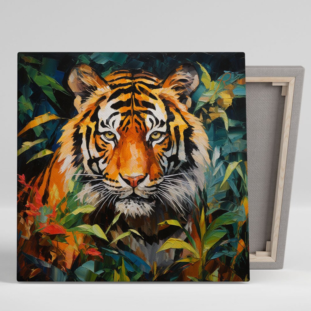 Bengal Tiger Wall Art, Canvas or Poster, Bengal Tiger Wall Decor