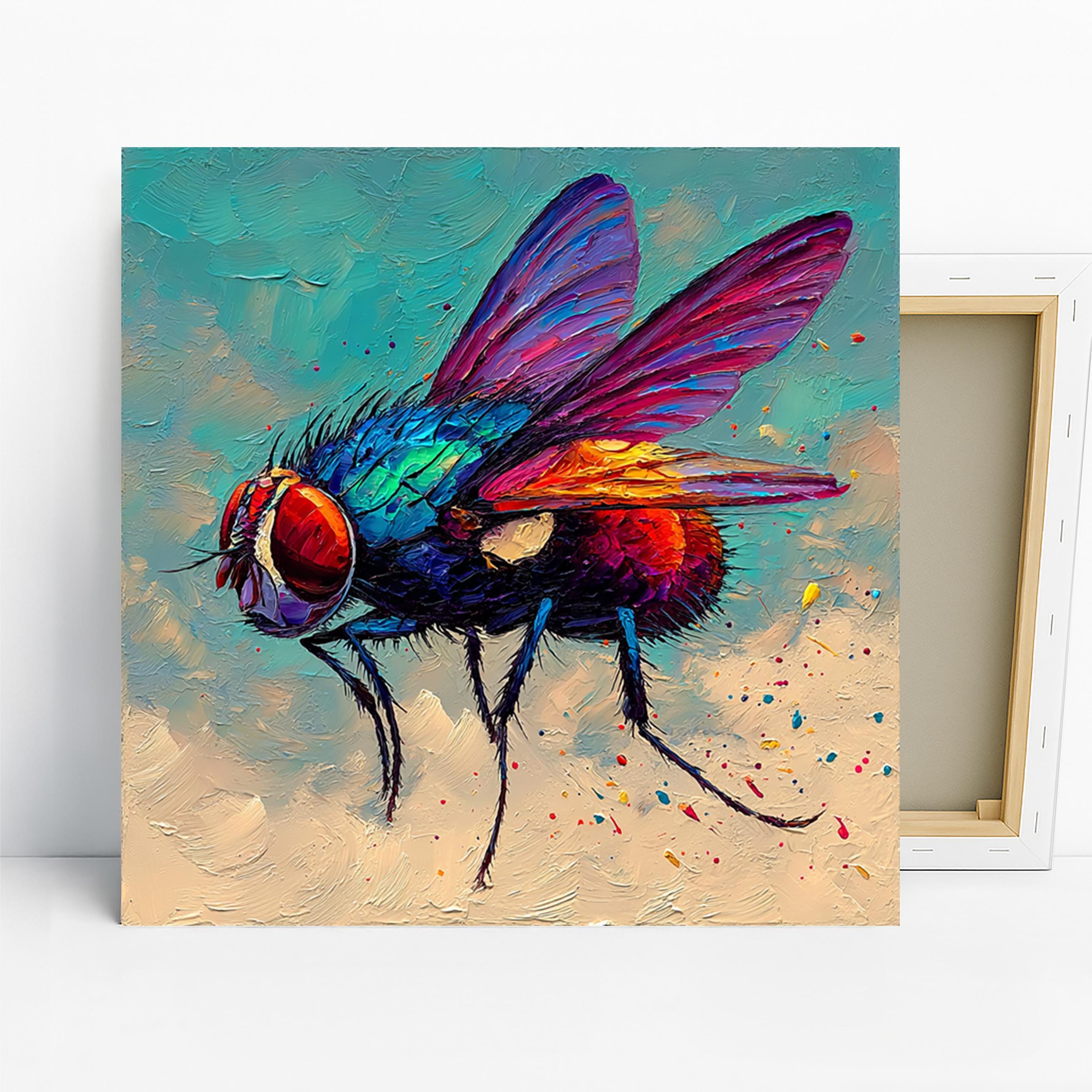Fly Art, Canvas or Poster, Pop Art Bohemian Decor, Living Room
