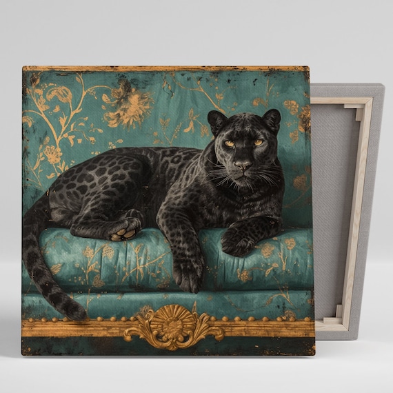 Stampa Su Tela Panther Print – Quadro Astratto Moderno 45,7x30,5 Cm, Tela Con Telaio In Pino 18 Mm, Inchiostri Resistenti Ai UV, Satinato - 3
