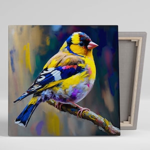 Yellow Finch Wall Art, Canvas Or Poster,  Bird Art, Nature Art, Wildlife Art, Animal Art, Yellow Finch Wall Hanging, Yellow Finch Art