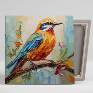 Bird Wall Art, Canvas Or Poster, Bird Wall Hanging, Contemporary Decor, Minimalist Decor, Modern Decor, Living Room Decor, Home Decor