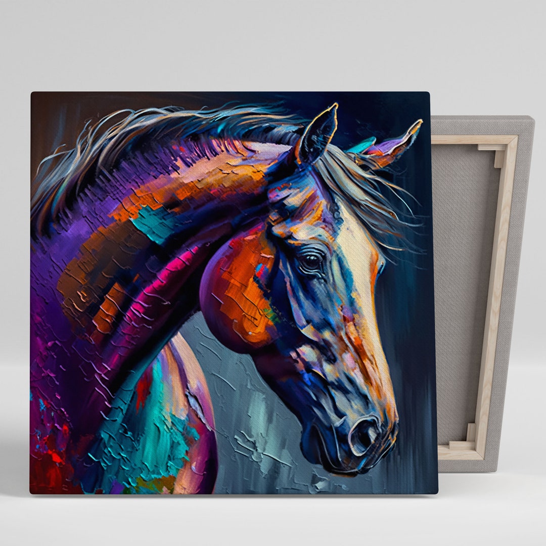Horse Wall Art, Canvas or Poster, Living Room, Art, Bedroom Decor