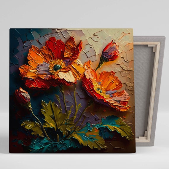 Poppy Paintings On Canvas 1445x1445