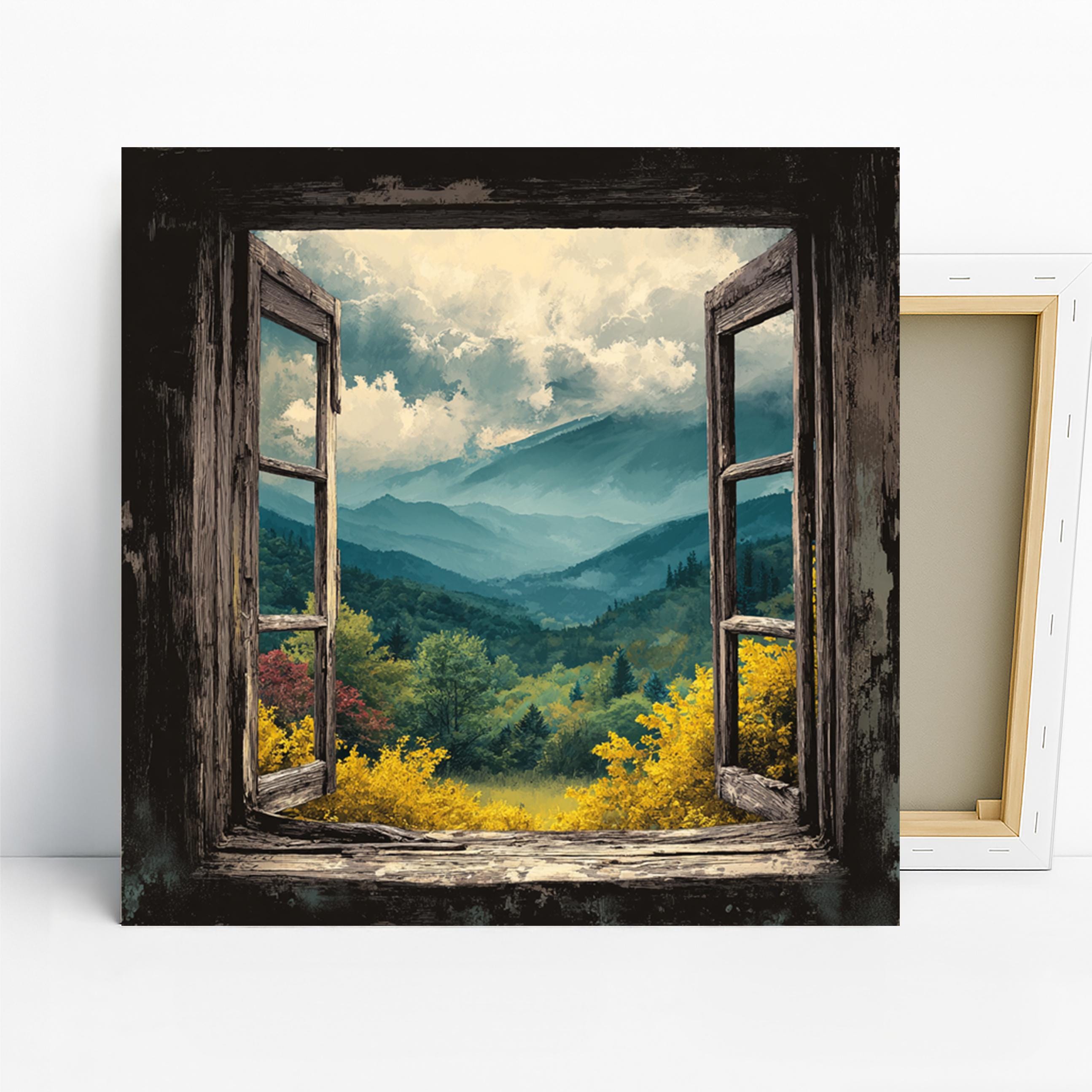 Toile Murale Paysage Montagne - Impression Numérique Sur Toile, Dimensions Sur Mesure